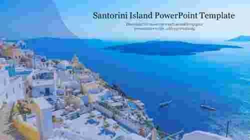 Santorini Island PowerPoint Template 